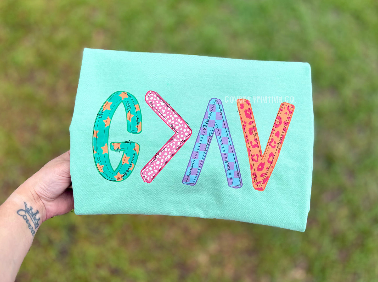 GOD IS GREATER THAN DTF TRANSFER
