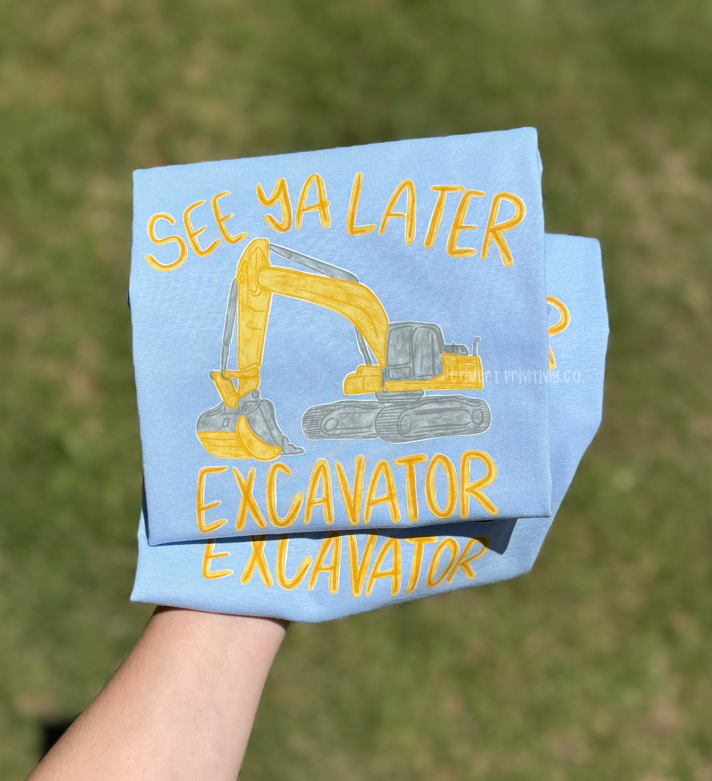 LATER EXCAVATOR DTF TRANSFER